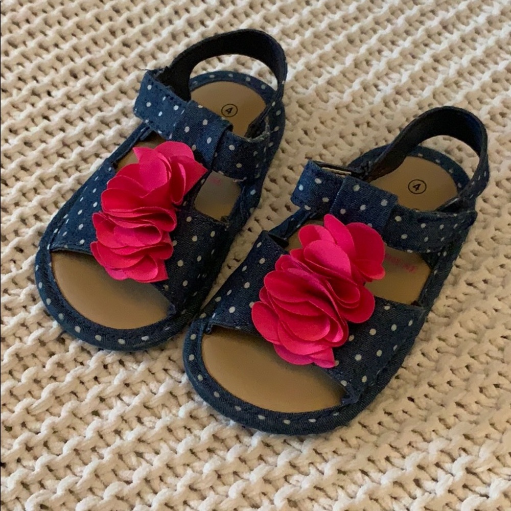 Blue sandals